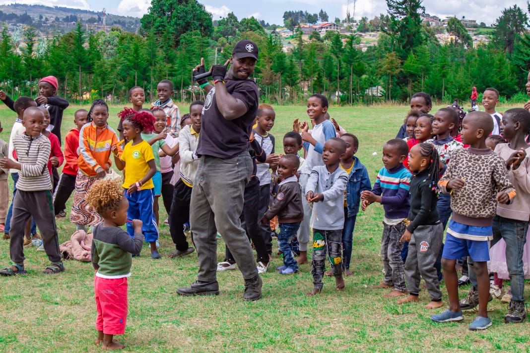 Children dancing and having fun at Family Fun Day