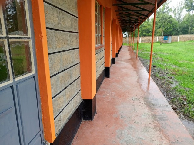 New classroom block construction