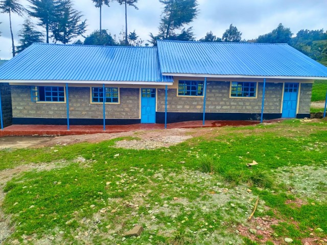 Finished classroom ready for use