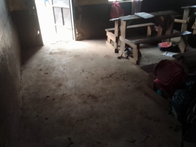 Classroom needing urgent renovation