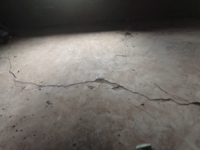 Classroom in poor condition before support