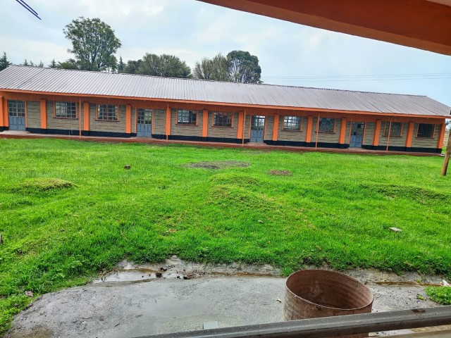 Completed classroom block exterior